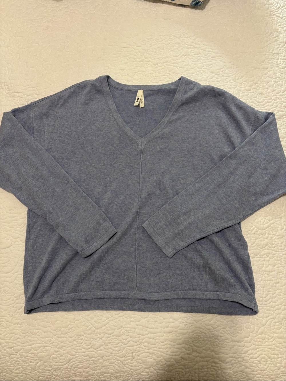 PACT Women’s Classic Fine Knit Relaxed Sweater L